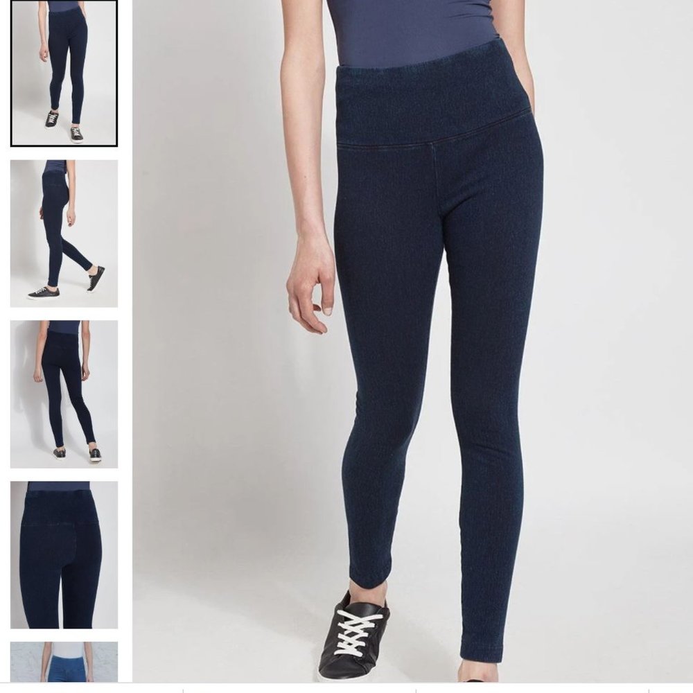 Lysse Stretch Denim Legging in Indigo NWT sz S